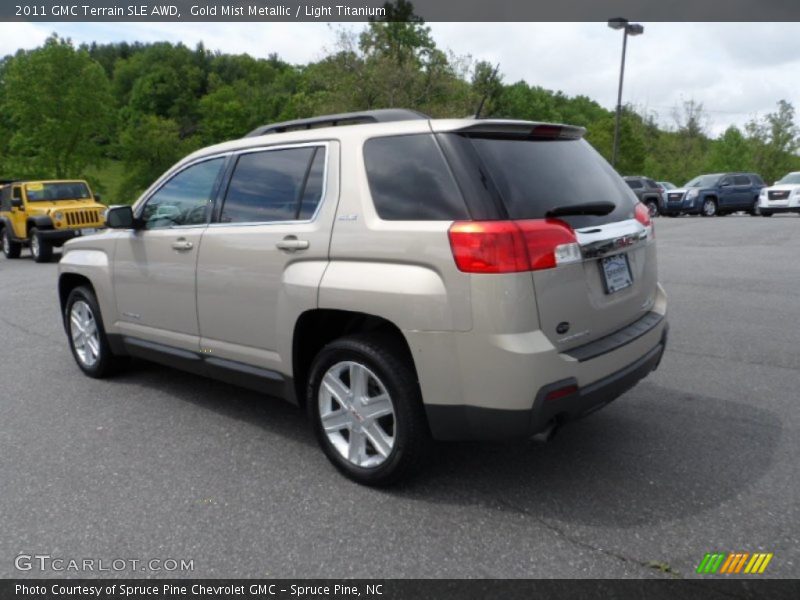 Gold Mist Metallic / Light Titanium 2011 GMC Terrain SLE AWD