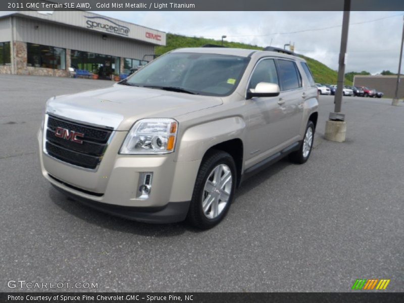 Gold Mist Metallic / Light Titanium 2011 GMC Terrain SLE AWD