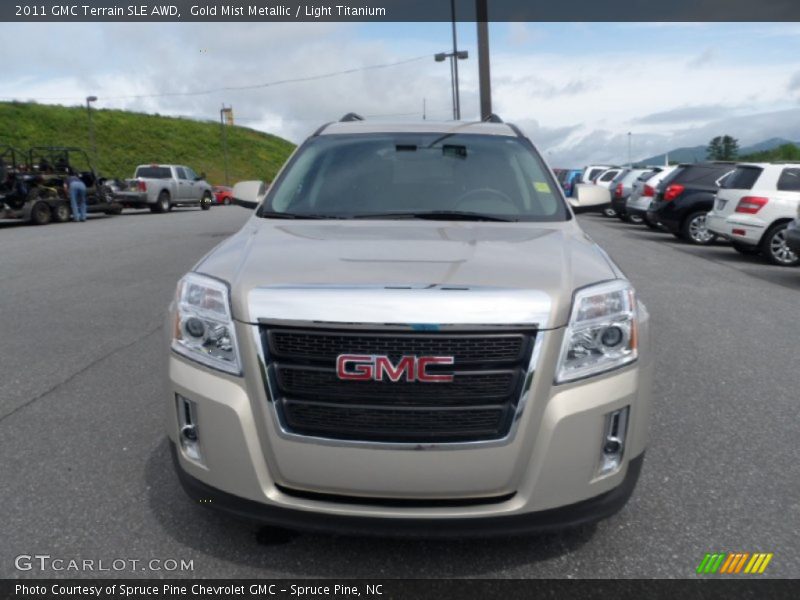 Gold Mist Metallic / Light Titanium 2011 GMC Terrain SLE AWD