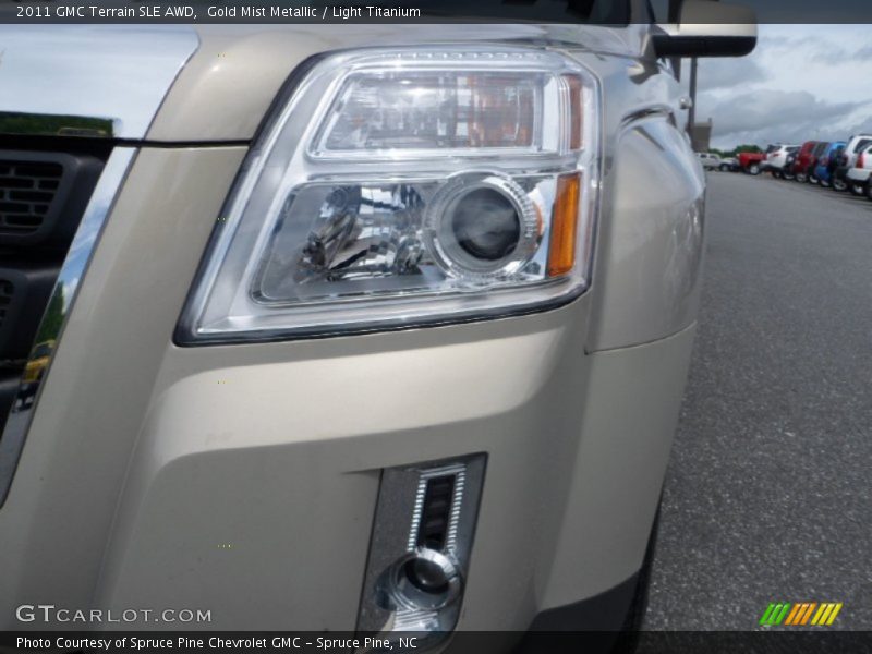 Gold Mist Metallic / Light Titanium 2011 GMC Terrain SLE AWD