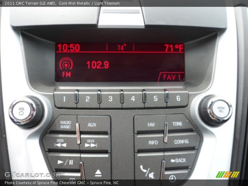 Gold Mist Metallic / Light Titanium 2011 GMC Terrain SLE AWD