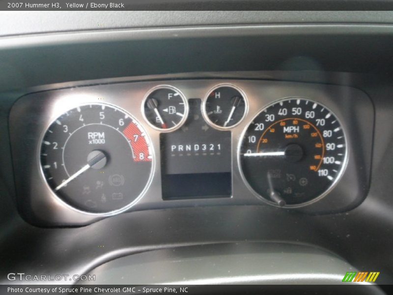 Yellow / Ebony Black 2007 Hummer H3