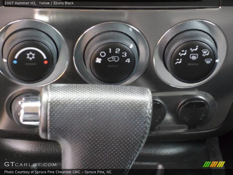 Yellow / Ebony Black 2007 Hummer H3