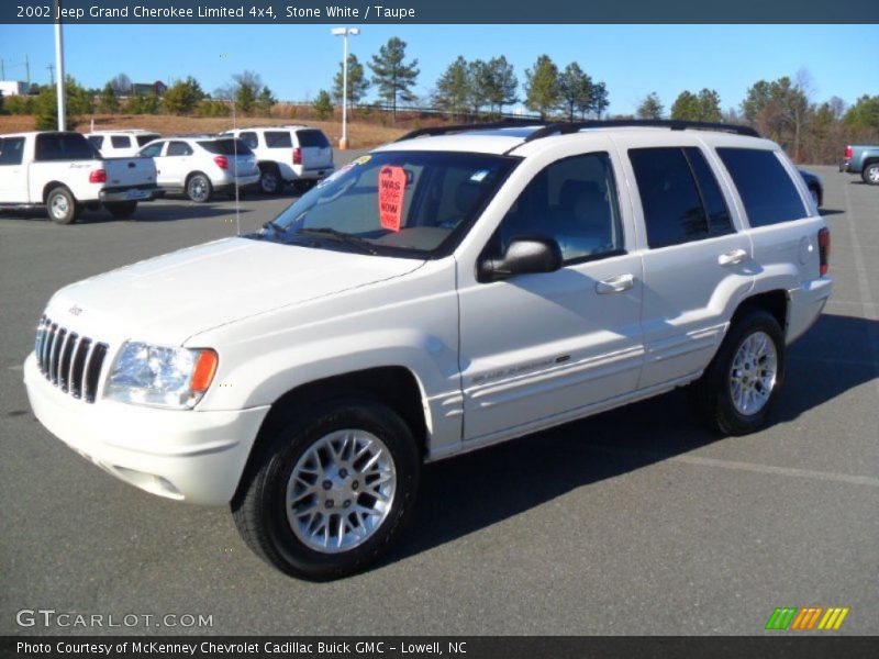 Stone White / Taupe 2002 Jeep Grand Cherokee Limited 4x4