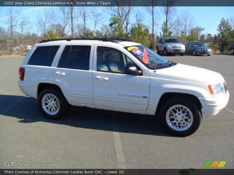 Stone White / Taupe 2002 Jeep Grand Cherokee Limited 4x4
