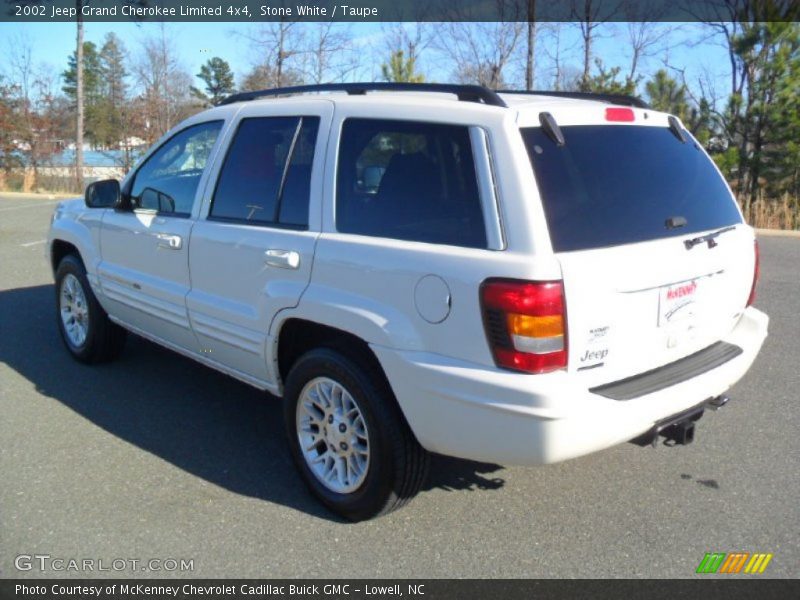 Stone White / Taupe 2002 Jeep Grand Cherokee Limited 4x4