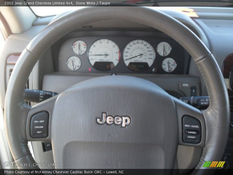 Stone White / Taupe 2002 Jeep Grand Cherokee Limited 4x4