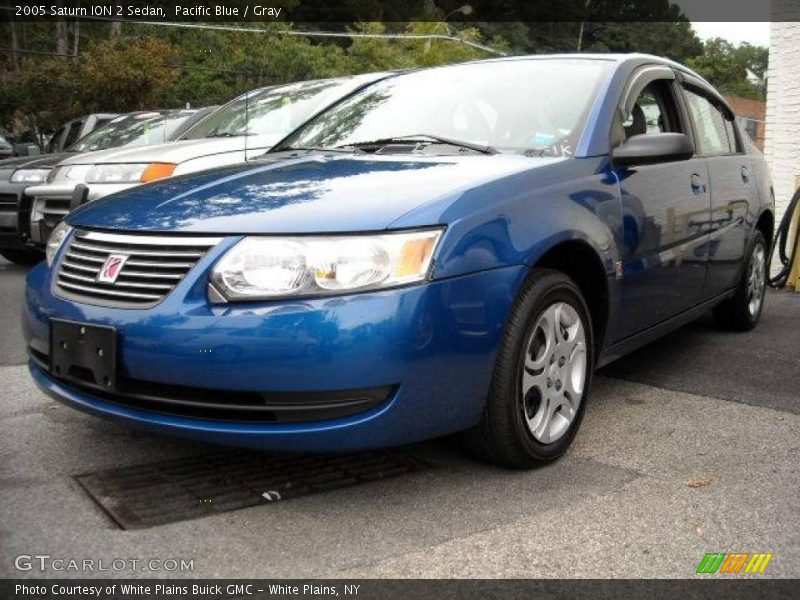 Pacific Blue / Gray 2005 Saturn ION 2 Sedan