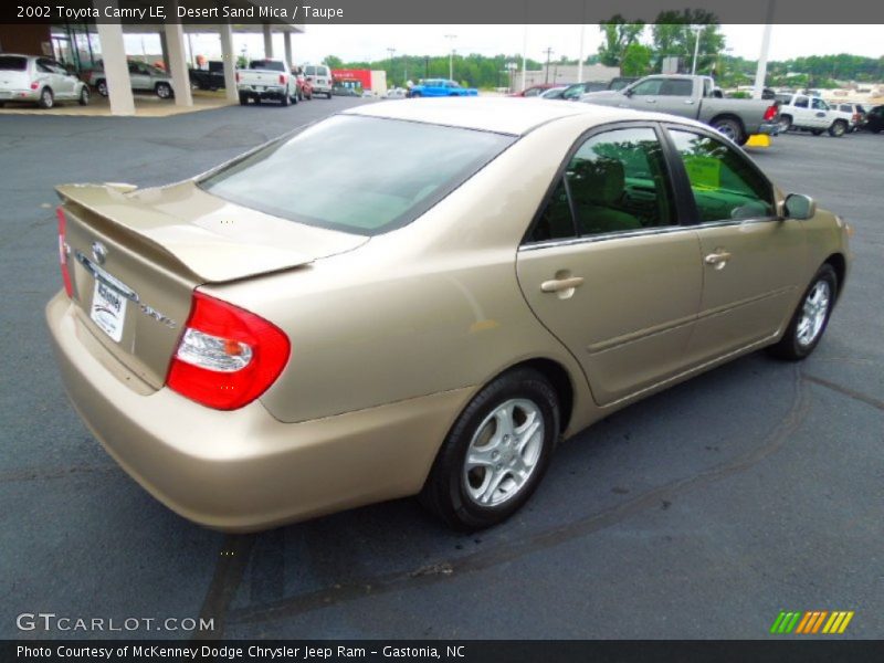 Desert Sand Mica / Taupe 2002 Toyota Camry LE