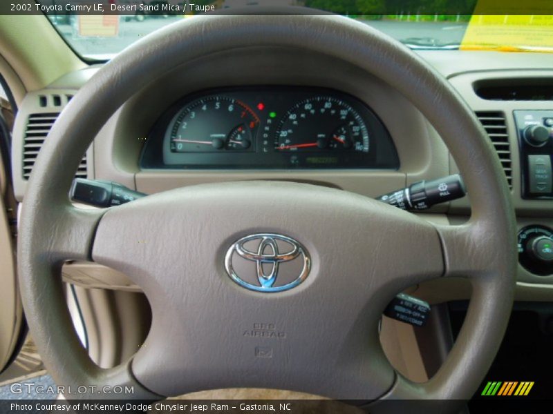 Desert Sand Mica / Taupe 2002 Toyota Camry LE