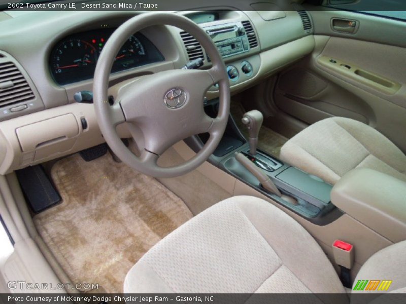 Desert Sand Mica / Taupe 2002 Toyota Camry LE
