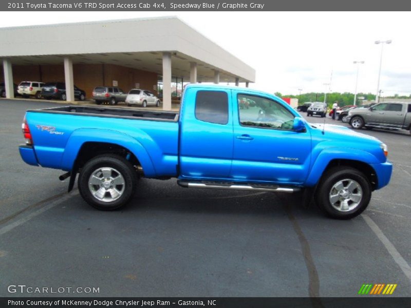 Speedway Blue / Graphite Gray 2011 Toyota Tacoma V6 TRD Sport Access Cab 4x4