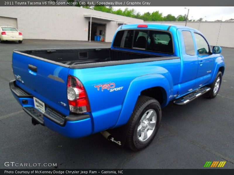 Speedway Blue / Graphite Gray 2011 Toyota Tacoma V6 TRD Sport Access Cab 4x4