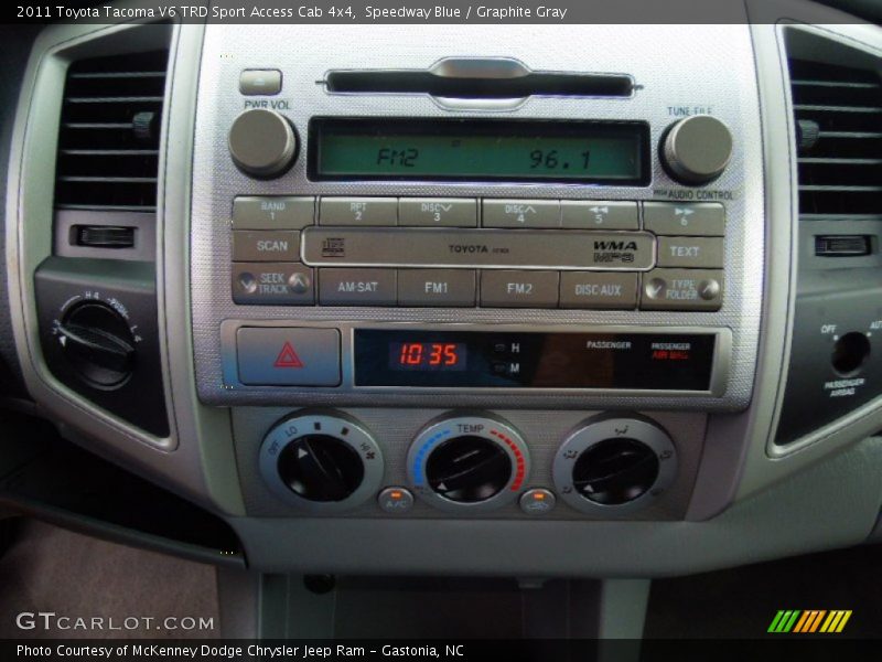 Speedway Blue / Graphite Gray 2011 Toyota Tacoma V6 TRD Sport Access Cab 4x4
