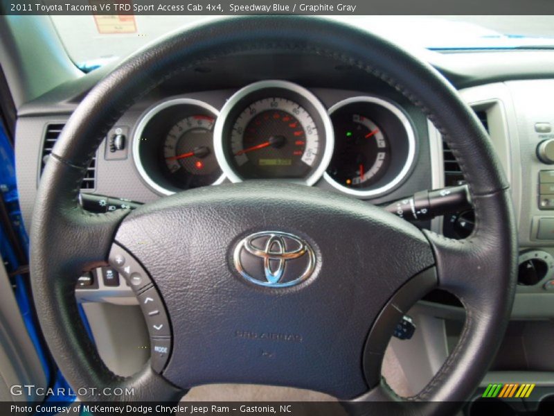 Speedway Blue / Graphite Gray 2011 Toyota Tacoma V6 TRD Sport Access Cab 4x4