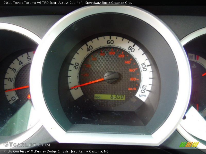 Speedway Blue / Graphite Gray 2011 Toyota Tacoma V6 TRD Sport Access Cab 4x4