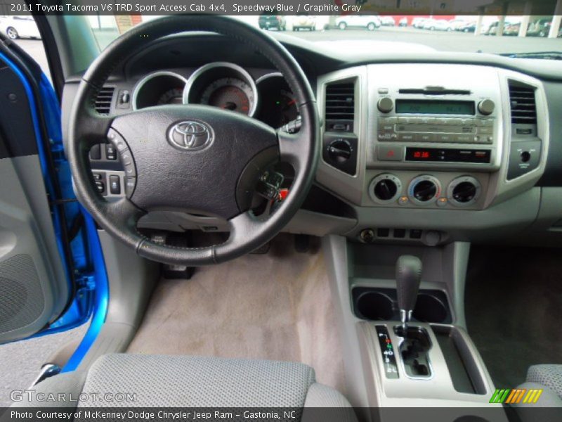 Speedway Blue / Graphite Gray 2011 Toyota Tacoma V6 TRD Sport Access Cab 4x4