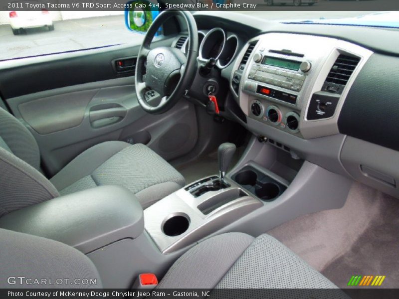 Speedway Blue / Graphite Gray 2011 Toyota Tacoma V6 TRD Sport Access Cab 4x4