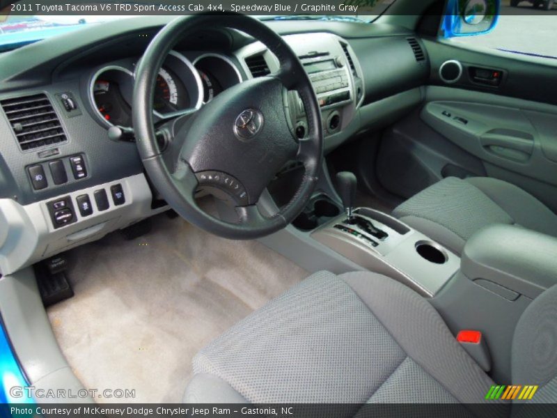 Speedway Blue / Graphite Gray 2011 Toyota Tacoma V6 TRD Sport Access Cab 4x4