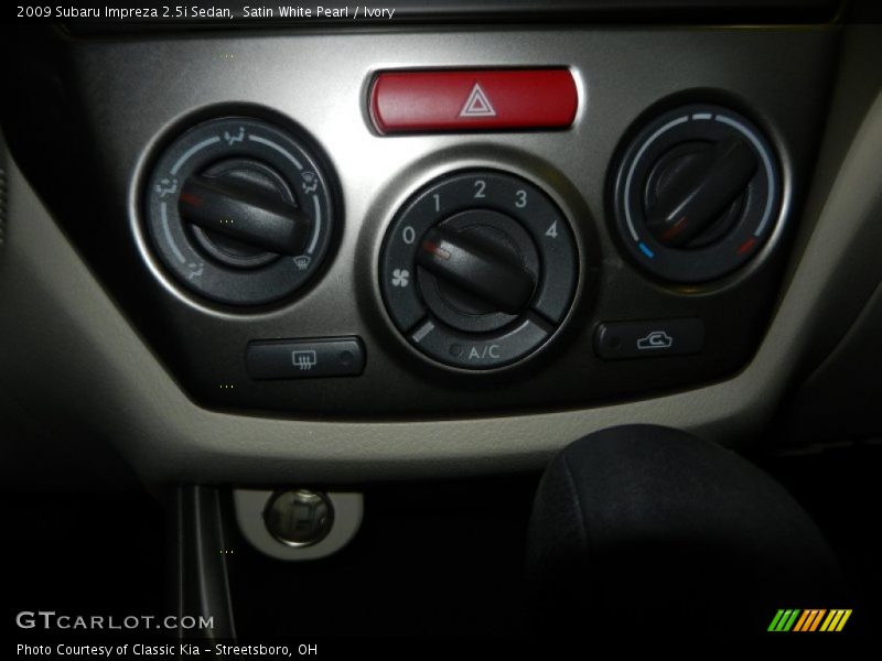 Satin White Pearl / Ivory 2009 Subaru Impreza 2.5i Sedan