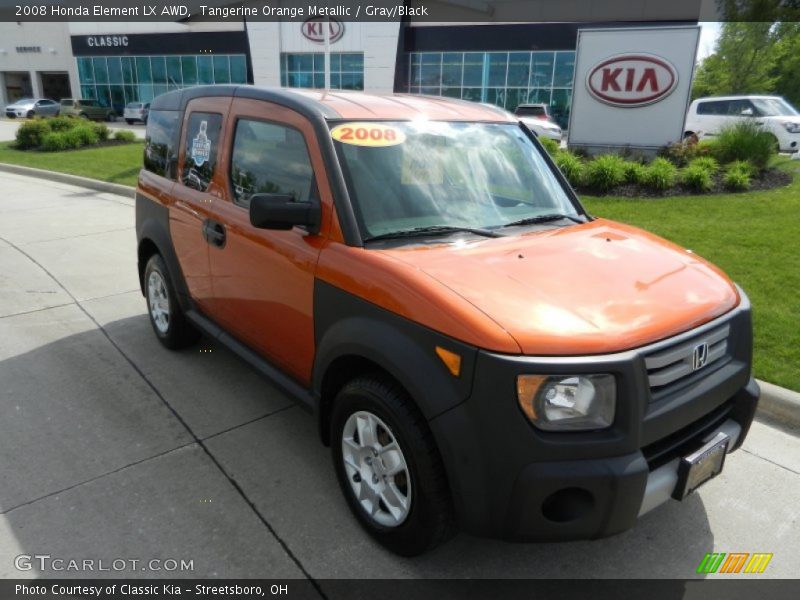 Tangerine Orange Metallic / Gray/Black 2008 Honda Element LX AWD