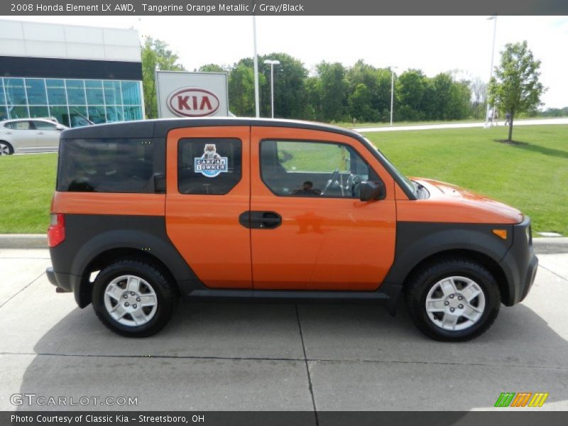 Tangerine Orange Metallic / Gray/Black 2008 Honda Element LX AWD