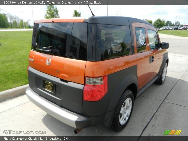 Tangerine Orange Metallic / Gray/Black 2008 Honda Element LX AWD