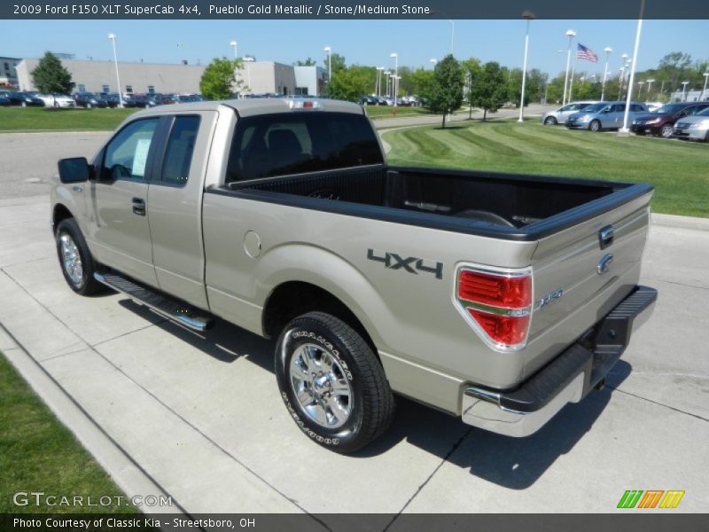 Pueblo Gold Metallic / Stone/Medium Stone 2009 Ford F150 XLT SuperCab 4x4