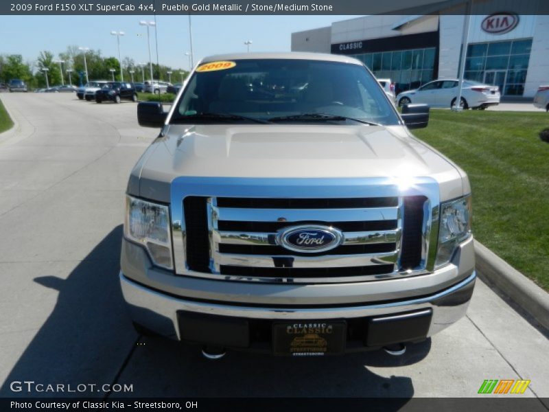 Pueblo Gold Metallic / Stone/Medium Stone 2009 Ford F150 XLT SuperCab 4x4