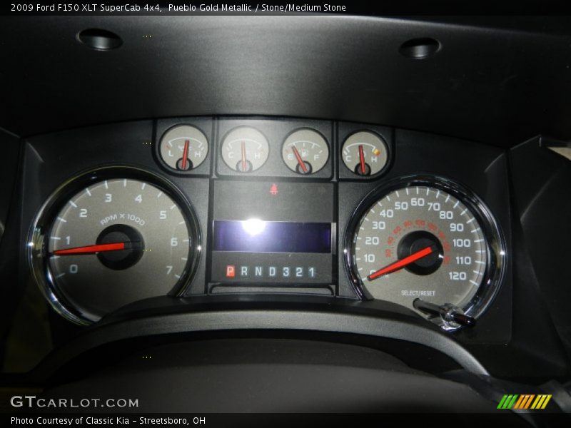 Pueblo Gold Metallic / Stone/Medium Stone 2009 Ford F150 XLT SuperCab 4x4