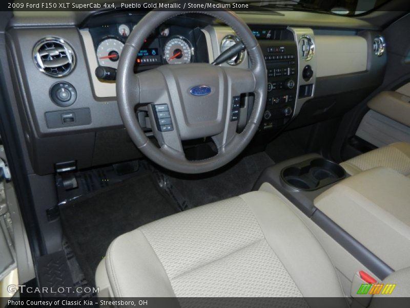 Pueblo Gold Metallic / Stone/Medium Stone 2009 Ford F150 XLT SuperCab 4x4
