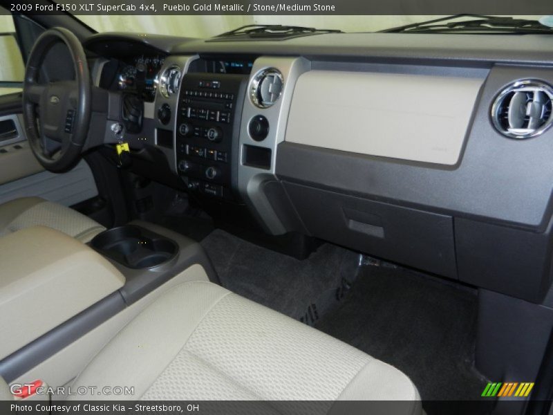 Pueblo Gold Metallic / Stone/Medium Stone 2009 Ford F150 XLT SuperCab 4x4