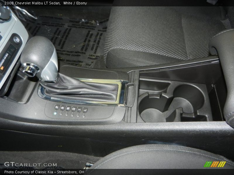 White / Ebony 2008 Chevrolet Malibu LT Sedan