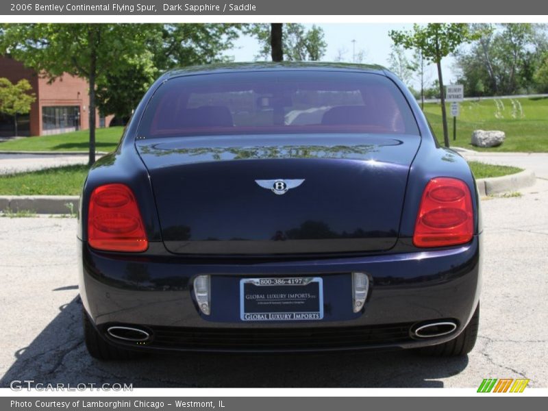 Dark Sapphire / Saddle 2006 Bentley Continental Flying Spur