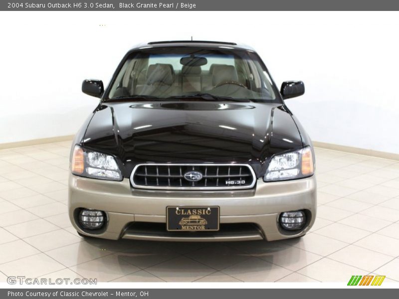 Black Granite Pearl / Beige 2004 Subaru Outback H6 3.0 Sedan