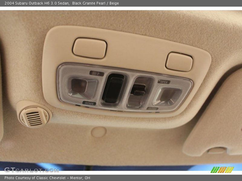 Black Granite Pearl / Beige 2004 Subaru Outback H6 3.0 Sedan