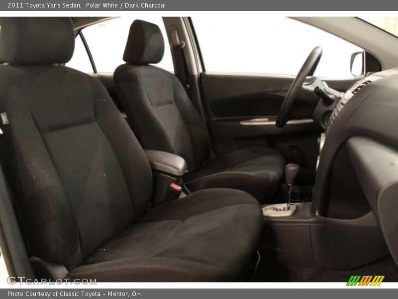 Polar White / Dark Charcoal 2011 Toyota Yaris Sedan