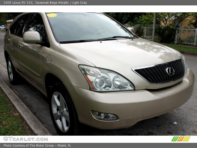 Savannah Beige Metallic / Light Gray 2005 Lexus RX 330