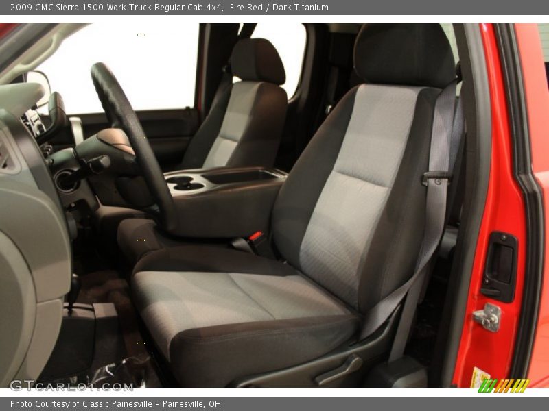 Fire Red / Dark Titanium 2009 GMC Sierra 1500 Work Truck Regular Cab 4x4