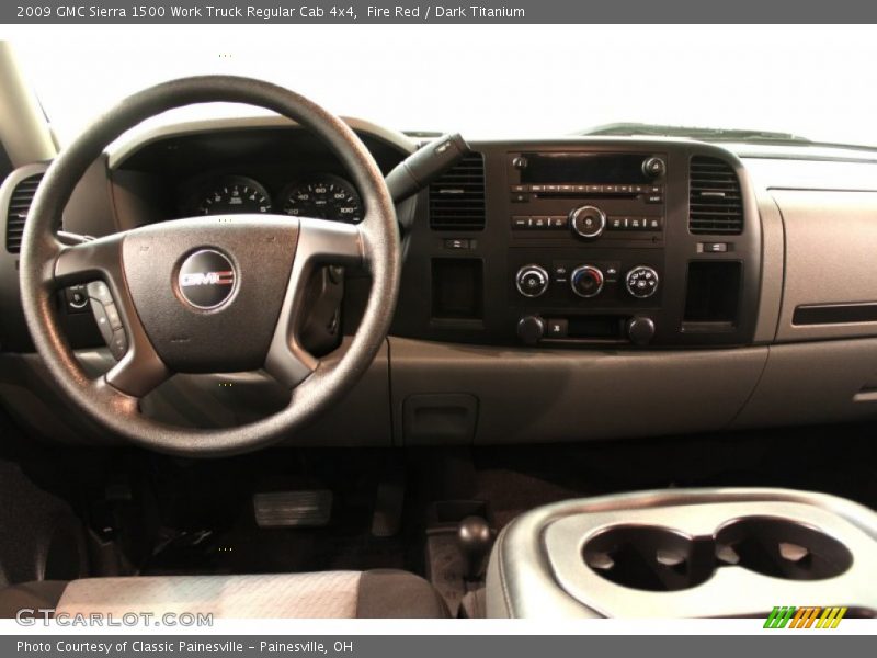 Fire Red / Dark Titanium 2009 GMC Sierra 1500 Work Truck Regular Cab 4x4