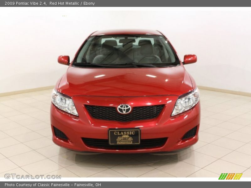 Red Hot Metallic / Ebony 2009 Pontiac Vibe 2.4