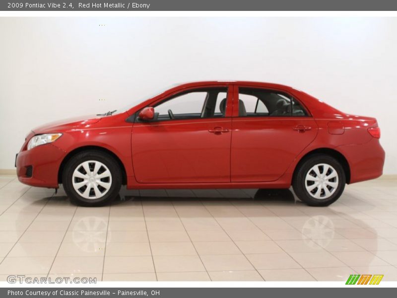 Red Hot Metallic / Ebony 2009 Pontiac Vibe 2.4