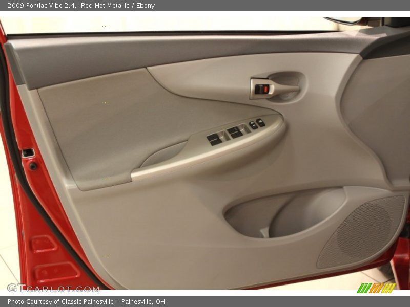 Red Hot Metallic / Ebony 2009 Pontiac Vibe 2.4