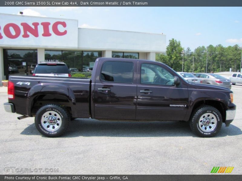 Dark Crimson Metallic / Dark Titanium 2008 GMC Sierra 1500 SL Crew Cab 4x4