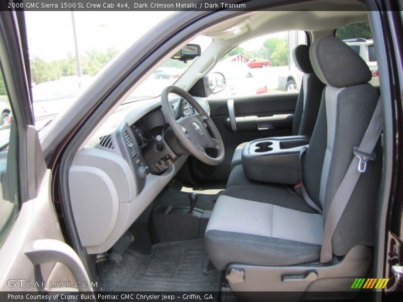 Dark Crimson Metallic / Dark Titanium 2008 GMC Sierra 1500 SL Crew Cab 4x4