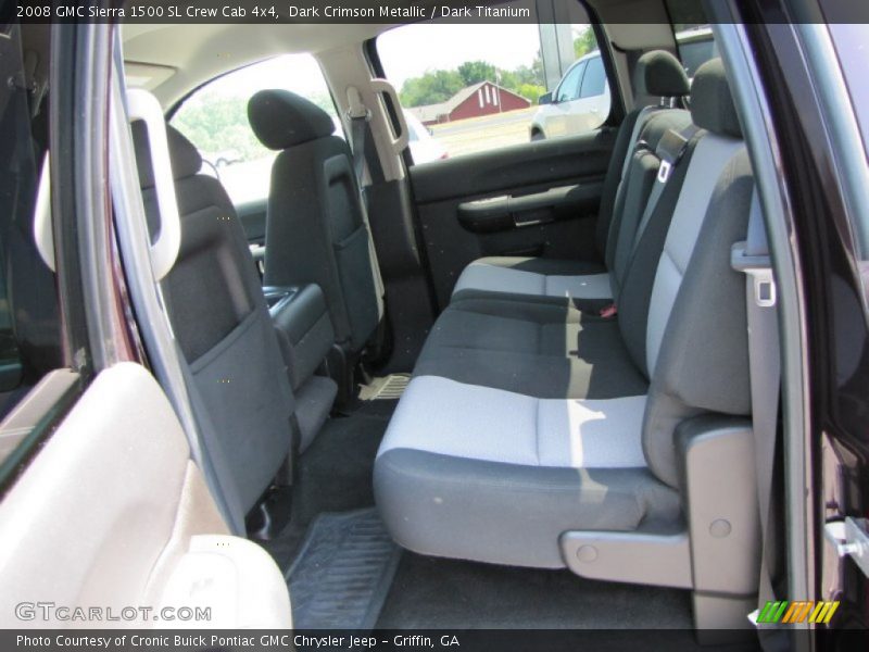 Dark Crimson Metallic / Dark Titanium 2008 GMC Sierra 1500 SL Crew Cab 4x4