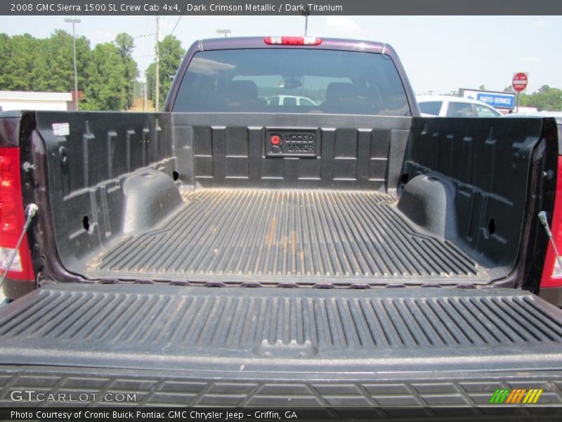 Dark Crimson Metallic / Dark Titanium 2008 GMC Sierra 1500 SL Crew Cab 4x4