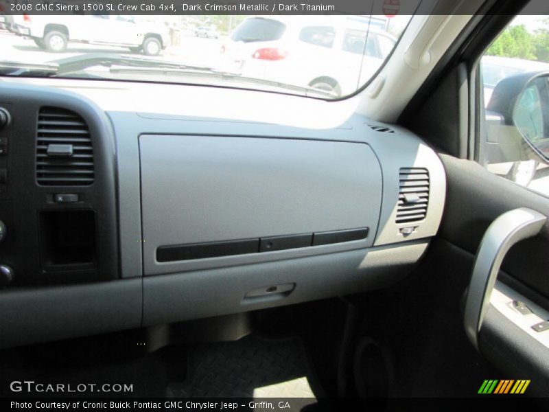 Dark Crimson Metallic / Dark Titanium 2008 GMC Sierra 1500 SL Crew Cab 4x4