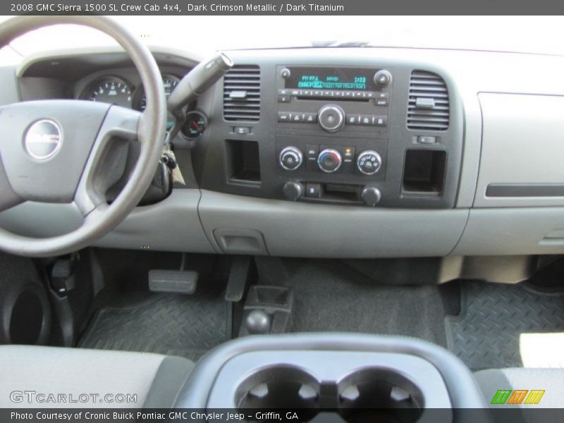 Dark Crimson Metallic / Dark Titanium 2008 GMC Sierra 1500 SL Crew Cab 4x4