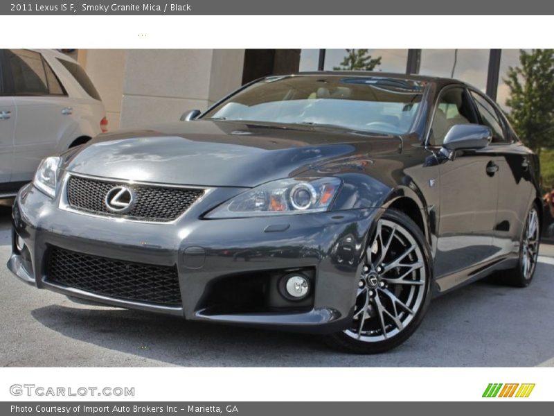 Smoky Granite Mica / Black 2011 Lexus IS F